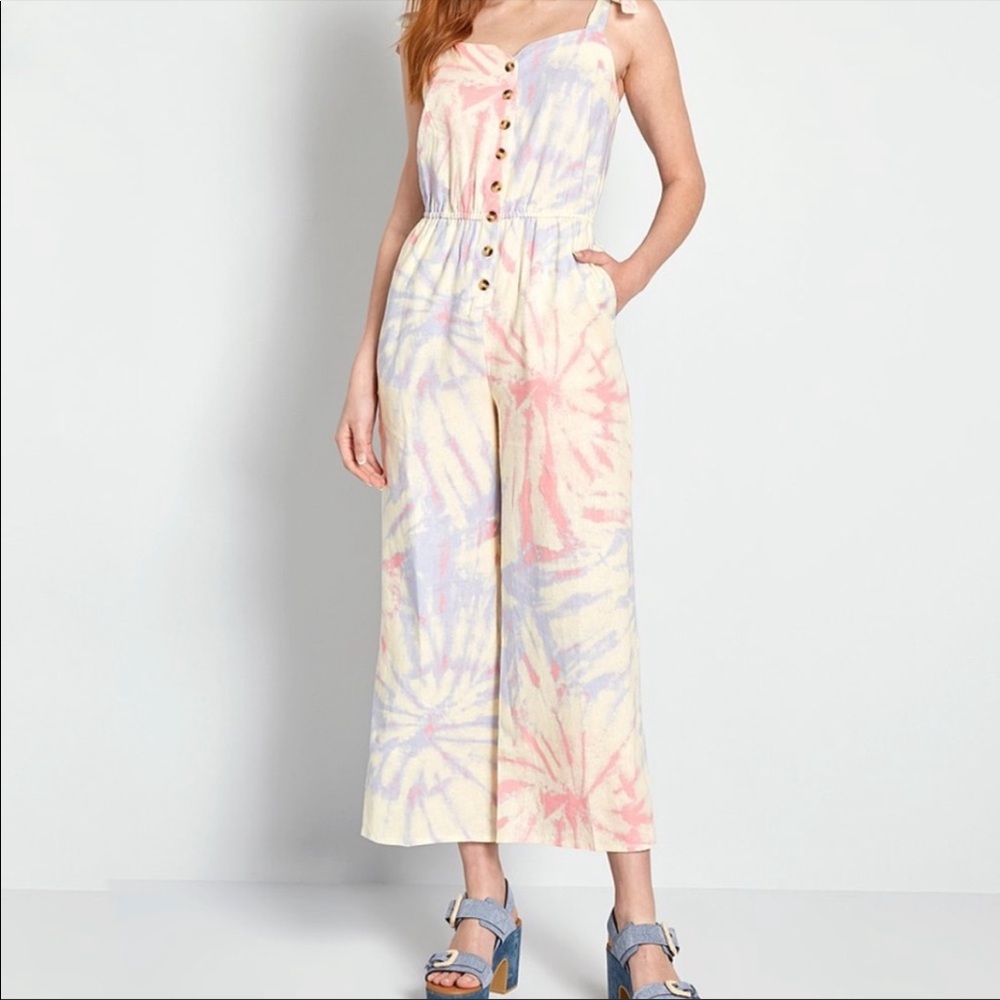 ModCloth Tie-Dye Every Waking Momentum Jumpsuit 3X